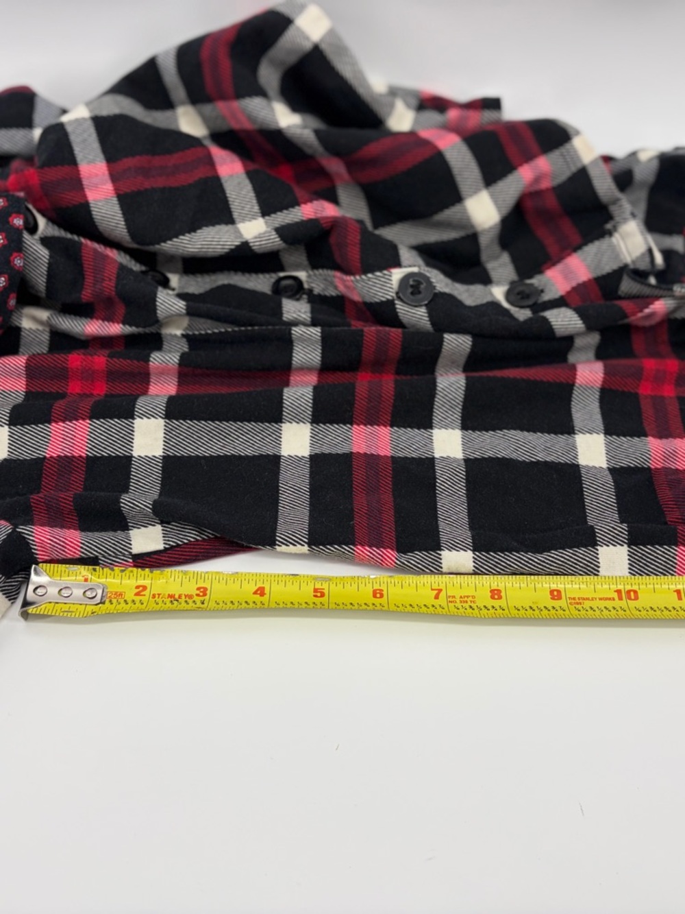 Vera Bradley Women's 2PC Plaid Pajama Set Red/Black Size Small Cotton - Picture 5 of 11